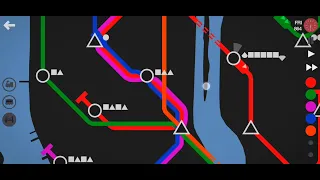 Mini Metro Daily Challenge New York City Extreme 2021-04-27