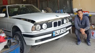 [-VLOG-] Tamirat Tadilat -31- Bmw E34 Şanzıman ve Kapı Fitili Değişimi - E34 Gearbox Change