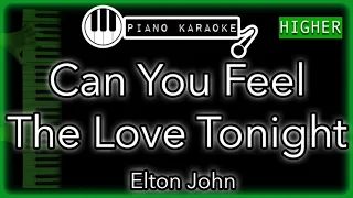Can You Feel The Love Tonight (HIGHER +3) - Elton John - Piano Karaoke Instrumental
