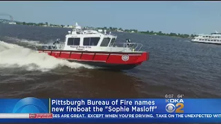 Pittsburgh's New Fireboat Named For Late Mayor Sophie Masloff