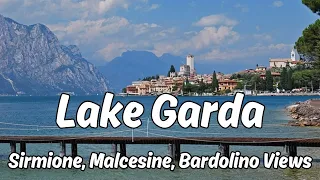 Lake Garda Top Attractions. Sirmione, Malcesine, Bardolino Riva Del Garda. Beautiful Italian Lake