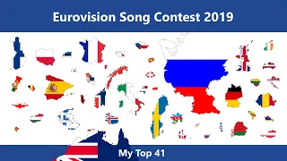 Eurovision 2019 - My Top 41 (BLURRY EDITION)