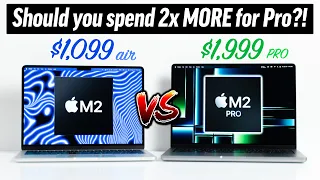 M2 MacBook Air vs M2 Pro 14” MBP - We Were WRONG.. 🤯