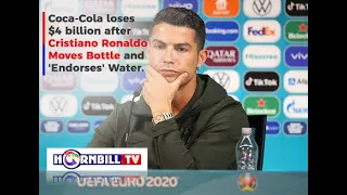 RONALDO SAYS NO TO COCA-COLA: CRISTIANO RONALDO COST COCA-COLA $4B IN ONE DAY