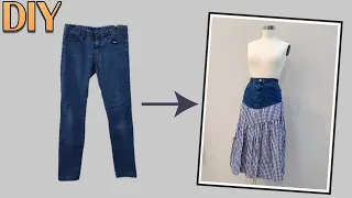 DIY 청바지 리폼.How to recycle jeans.
