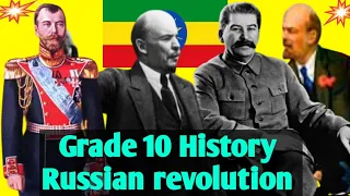 New Grade 10 history unit 4 part 2 Russian revolution new text book #ethiopianeducation