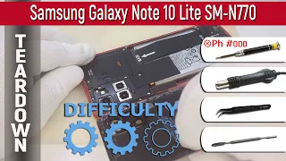 Samsung Galaxy Note 10 Lite SM-N770 📱 Teardown Take apart Tutorial