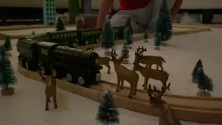 Luke's Wooden Polar Express Train