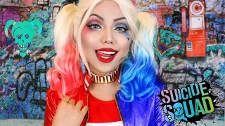 'HARLEY QUINN' Suicide Squad Makeup Tutorial !!!