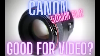 Shooting VIDEO w/ Canon 50mm f1.2L lens!