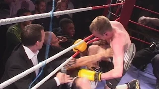 Headbutt's! Kicking! - Unlicensed Boxing Punch-up ends in Brawl!