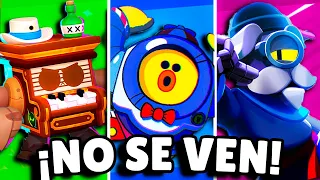 🧐 ¿LAS HAZ VISTO? LAS 8 SKINS MAS RARAS DE VER EN BRAWL STARS