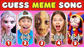 GUESS MEME SONG & WHO IS SINGING🔥🎶🎤 | Lay Lay,King Ferran,Salish Matter,MrBeast,Tenge,Wednesday,Elsa