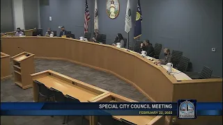 Special City Council Meeting 2-22-2022