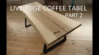 live edge coffee table part 2