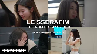 Heartbreaking moments in LE SSERAFIM Documentary 'The World Is My Oyster' (all Episodes)