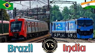 INDIAN RAILWAYS Vs BRAZILIAN RAILWAYS Comparison in 2023 || India Vs Brazil
