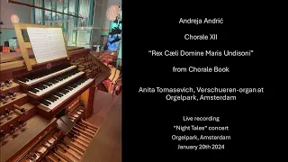 Andreja Andrić Choral XII  “Rex caeli, Domine maris undisoni” | Anita Tomasevich - organ| Orgelpark
