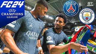 PSG vs MANCHESTER CITY | FC 24 PS5 Realistic Gameplay & Graphics MOD Ultimate Difficulty Career