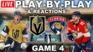 Vegas Golden Knights vs Florida Panthers Game 4 | Live Play-By-Play & Reactions