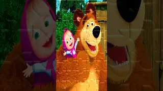 MASHA AND THE BEAR PART 20 JIGSAW PUZZLE #shorts #shortsviral #shortsyoutube #shortvideo #shortsfeed