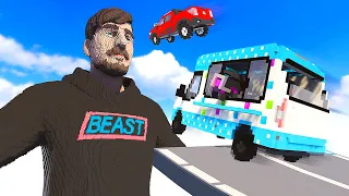 Crashing CARS Into MrBeast - Teardown Mods Gameplay