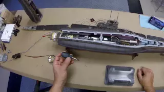 Arkmodel German Type VII R/C Submarine Completed Overview