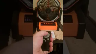 20000mAh Rechargeable Battery Powered Fan, 8 inch Auto Oscillating Table Fan Review, Nice powerful f