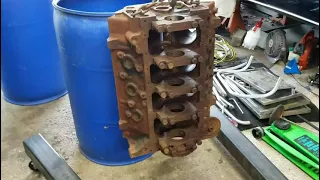 DIY Rust Removal Engine Block Acid Tank 50 Gallon Barrel