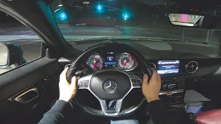 2015 Mercedes-Benz SLK350 - POV Night Drive