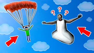 Granny and Crazy Parachute Jump - funny horror animation parody (p.105)