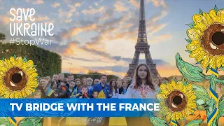 Tv bridge with the France. Charity telemarathon Save Ukraine – #StopWar