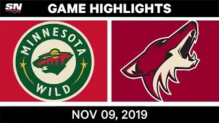 NHL Highlights | Wild vs. Coyotes – Nov. 9, 2019