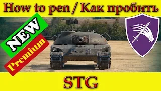 How to penetrate STG, weak spots - World Of Tanks