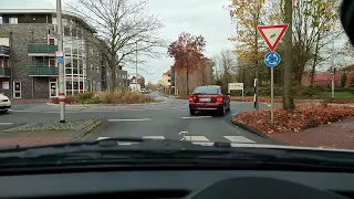 Drive through Gronau (Germany)