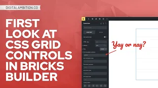 FIRST LOOK at CSS GRID controls in Bricks Builder - Fire or Flop?