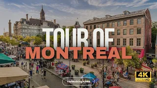 Montreal - 4K - Amazing Downtown / Old Port - Walking Tour