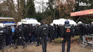 Randalierende Werder-Fans vor Nordderby von der Polizei gestoppt