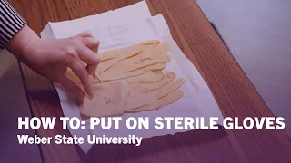How To Put On Sterile Gloves - Weber State University