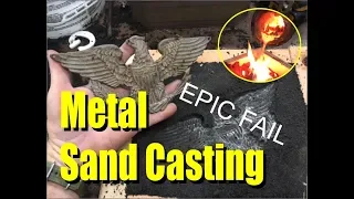 How to Metal Casting with a simple one part Casting Sand mold