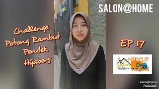 HAIRCUT ON THE ROAD 17 : Challenge Potong Rambut Model Cowok Hijabers Cantik ( Haircut Challenge )