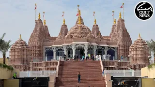 A sneak peek of the BAPS Hindu Temple in Abu Dhabi