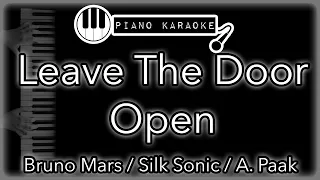 Leave The Door Open - Bruno Mars, Silk Sonic, Anderson Paak - Piano Karaoke Instrumental