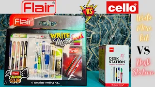 Flair write more kit vs cello desk station kit | A Complete Stationery Kit Unboxing |