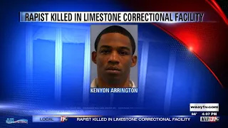 Rapist killed in Limestone Correctional Facility