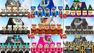 ALL PILLAGERS ARMY TOURNAMENT in Minecraft Mob Battle