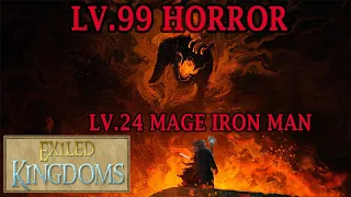 Exiled Kingdoms - Lv.24 Mage Iron Man vs Lv.99 Horror