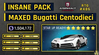 Asphalt 9 | INSANE PACK! MAXED Bugatti Centodieci | RTG #486