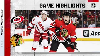 Hurricanes @ Blackhawks 11/3/21 | NHL Highlights