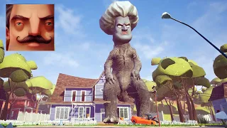 Hello Neighbor - My New Neighbor Scary Teacher Godzilla 3D Act 2 Random Gameplay Walkthrough